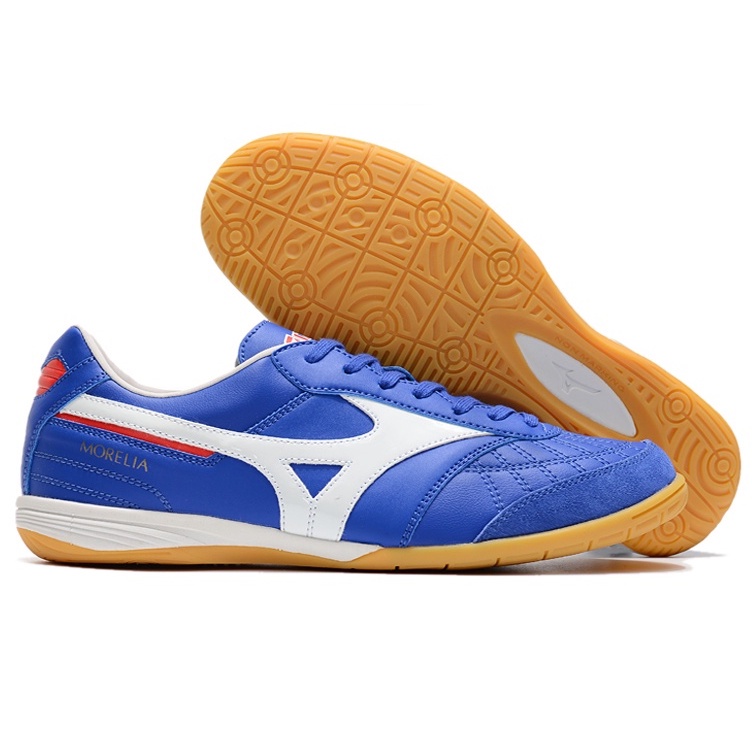 Mizuno MORELIA Sala Japn IC futsal shoes，Men's Leather flatbottomed