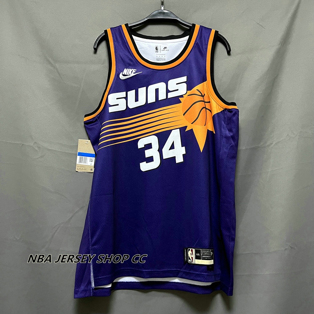 2022-23 Men's New Original NBA Phoenix Suns #34 Charles Barkley Classic ...