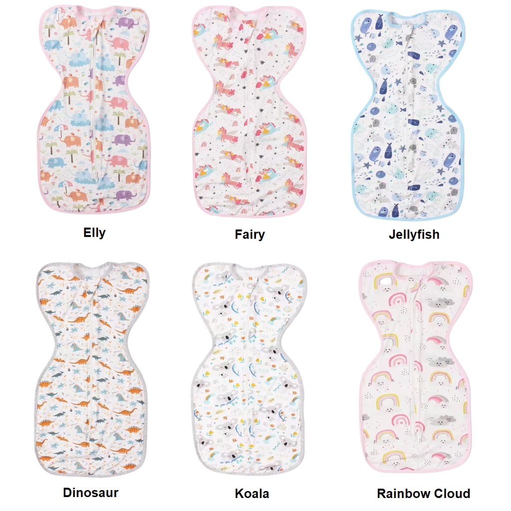 Earth Bebe Bamboo Zip Swaddle Original Stage 1 (S) 1 tog Shopee Malaysia