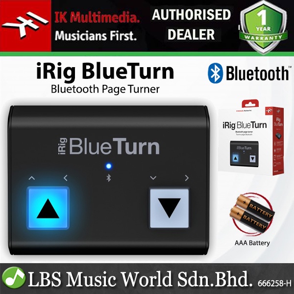 iRig Blue Turn（Buy iRig BlueTurn Bluetooth page turner at