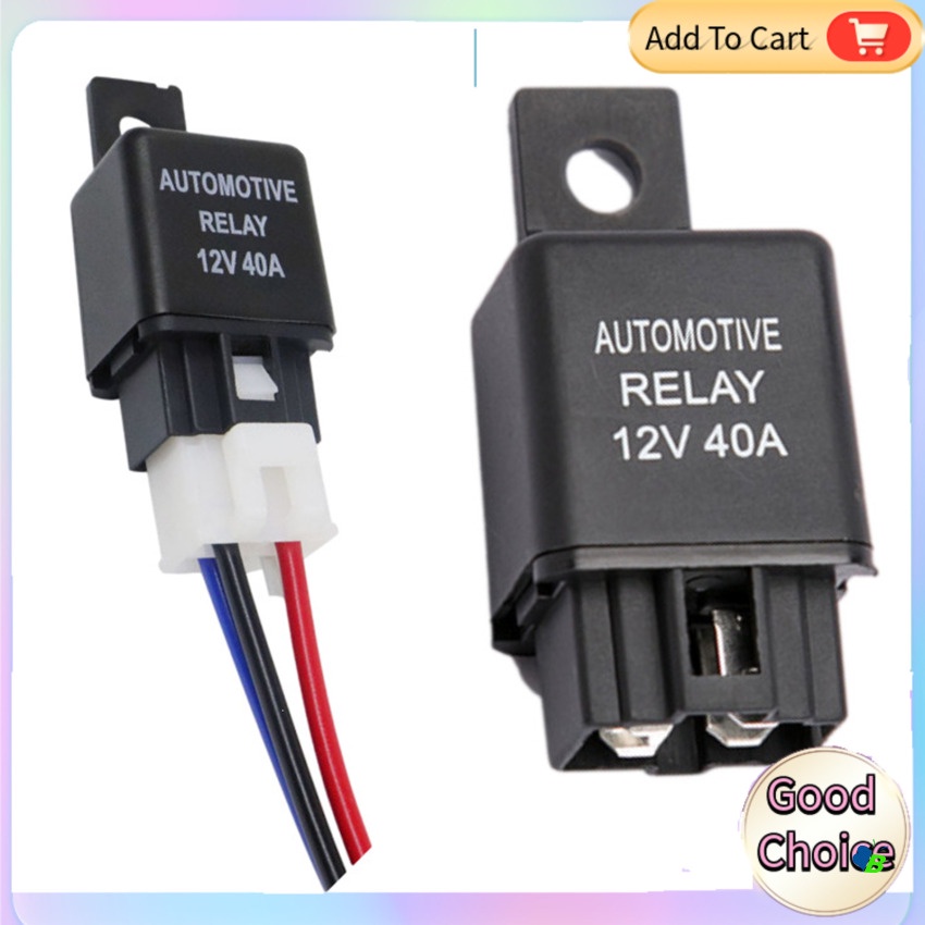 1pc 12V 40A 4 Pin Car Automotive Van Boat Bike SPST Alarm Relay