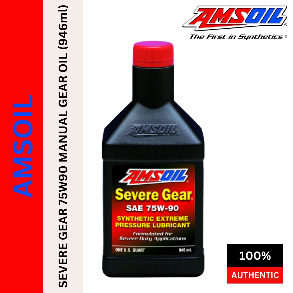 AS6SVGQT AMSOIL SEVERE GEAR 75W90 MANUAL GEAR OIL (946ml) Shopee