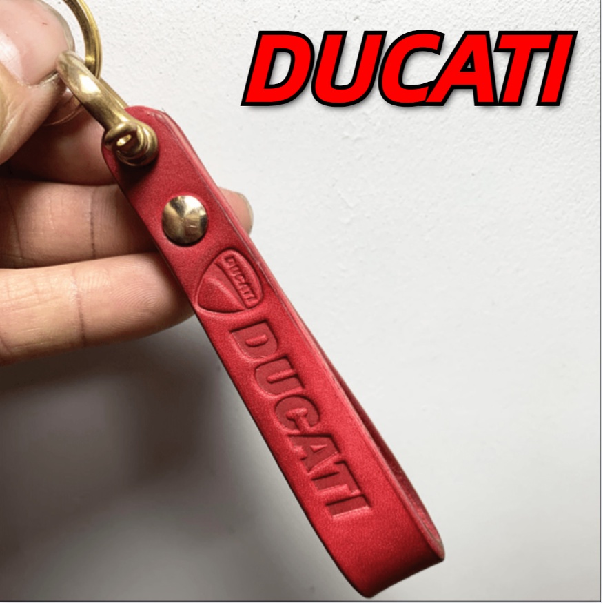 DUCATI Motorcycle Leather Keychain Scrambler800 supersport Hypermotard