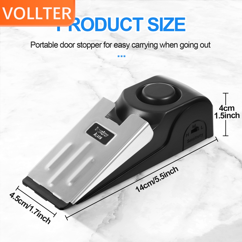 1/2/3/5 Easy Operation Door Stop Alarm For Convenient Security