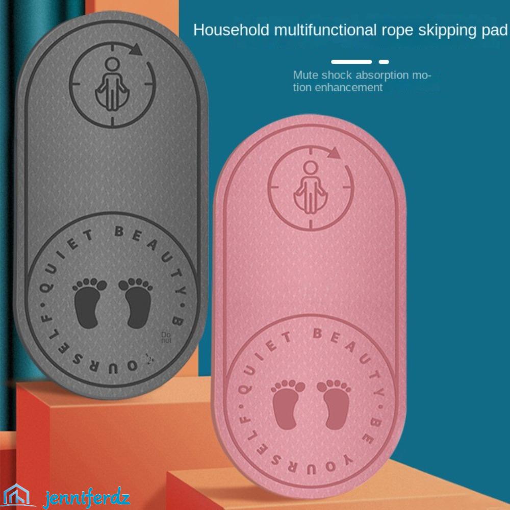 JENNIFERDZ Jump Rope Mat, Cushioning Antinoise Skipping Mat, Jumping