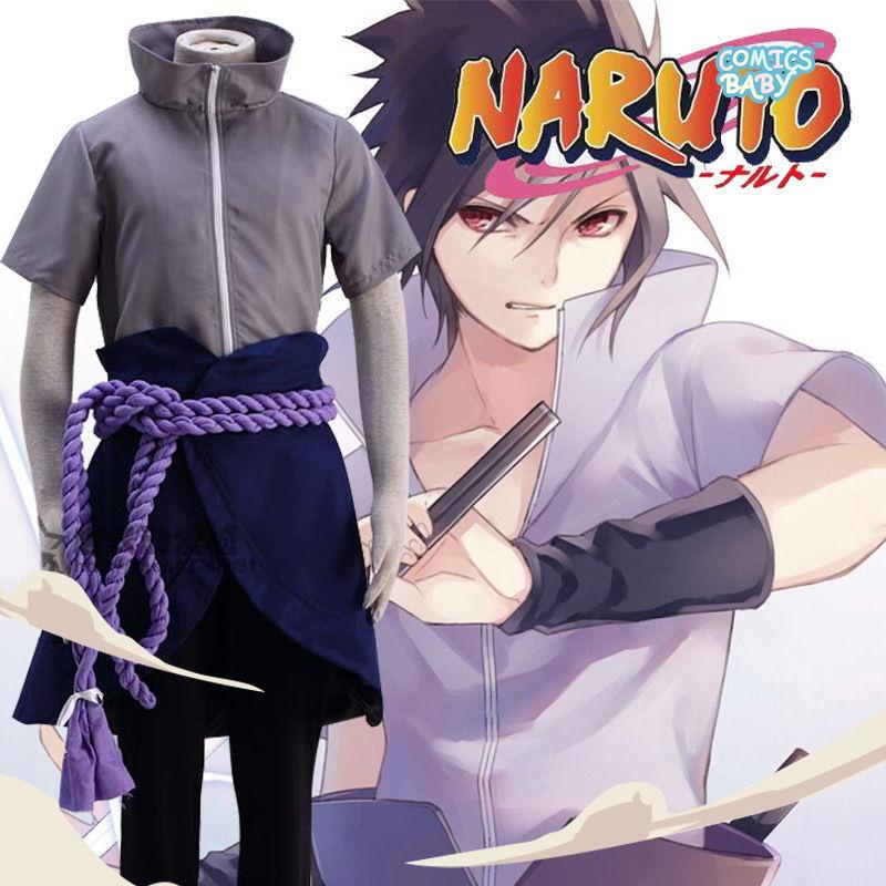 Uchiha Sasuke Cosplay Costume Anime Haruto Shippuden Halloween