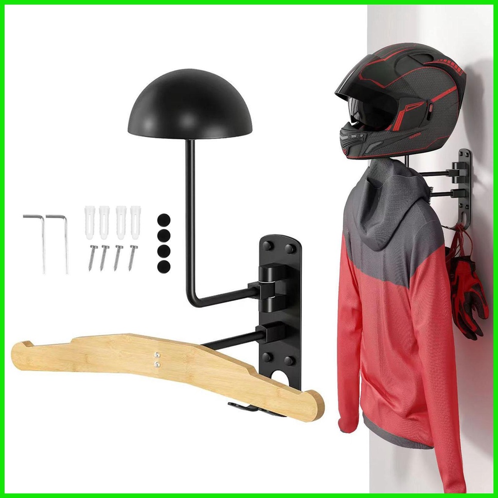 Motorcycle Gear Wall Mount Wall-Mounted Display Rack for Motorcycle ...
