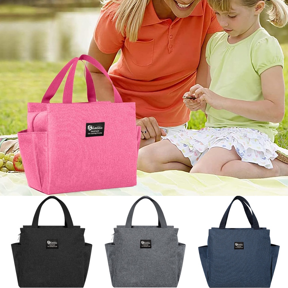 2025 Functional Lunch Bags Women Kids Portable Insulated Canvas Fashion ...