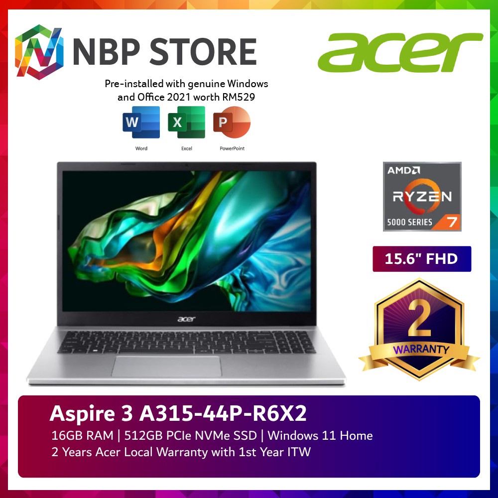 acer swift 3 14in ryzen 7 16gb 512gb laptop