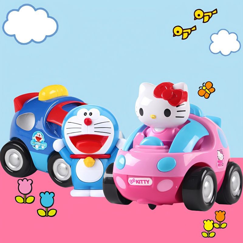 Ready Stock Doraemon Remote Control Car Toy Kids Baby Car Toy Mainan
