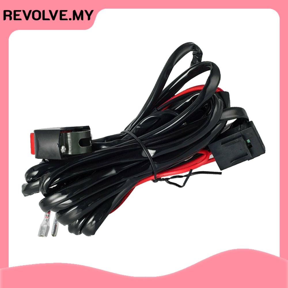 Motorcycle Fog Light Wiring Harness Headlights Spotlight Wire Cable