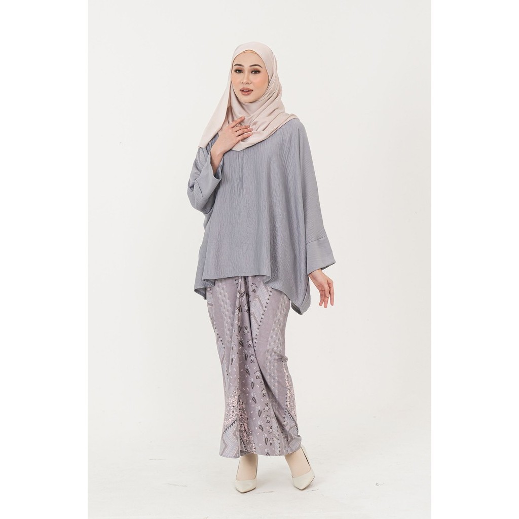 BELLA Premium Iron-less Lux Batik Baggy Kurung | Shopee Malaysia
