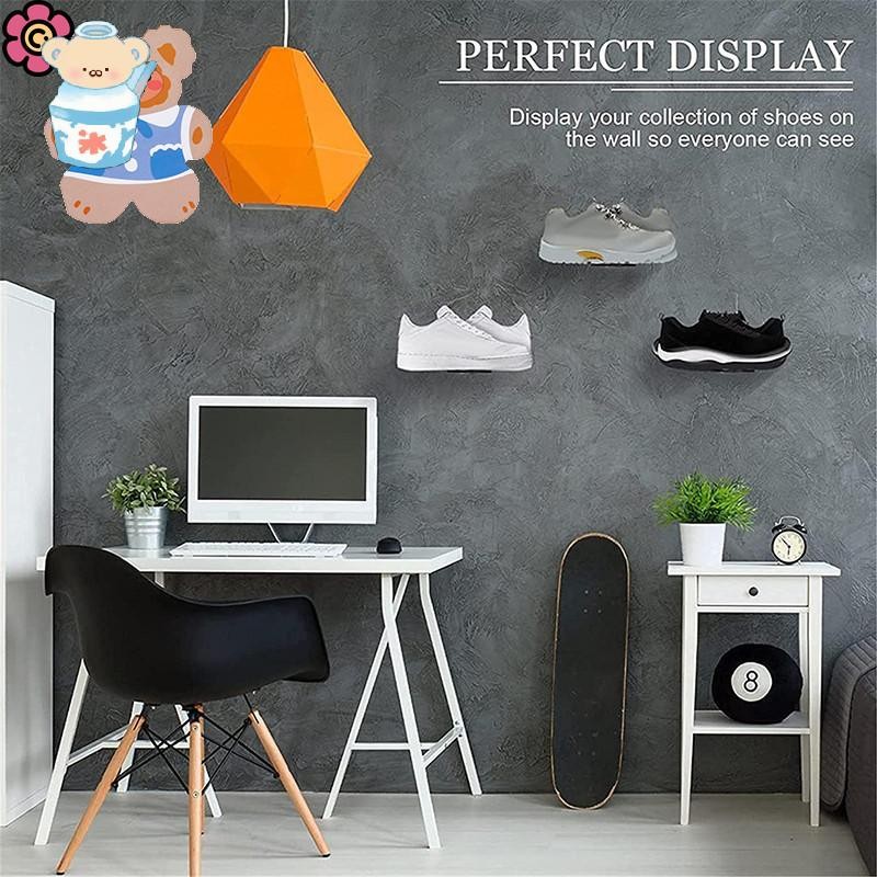 [YRBJ]Sneaker Display Rack Wall Mounted Shoe Rack Storage Rack Open ...