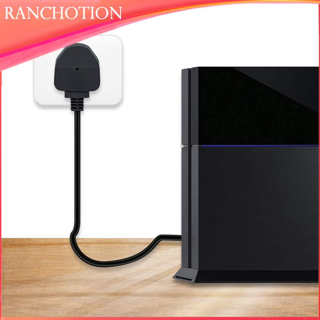2 Pin Power Adapter Cable Extender Television Plug Cord UK Protection ...