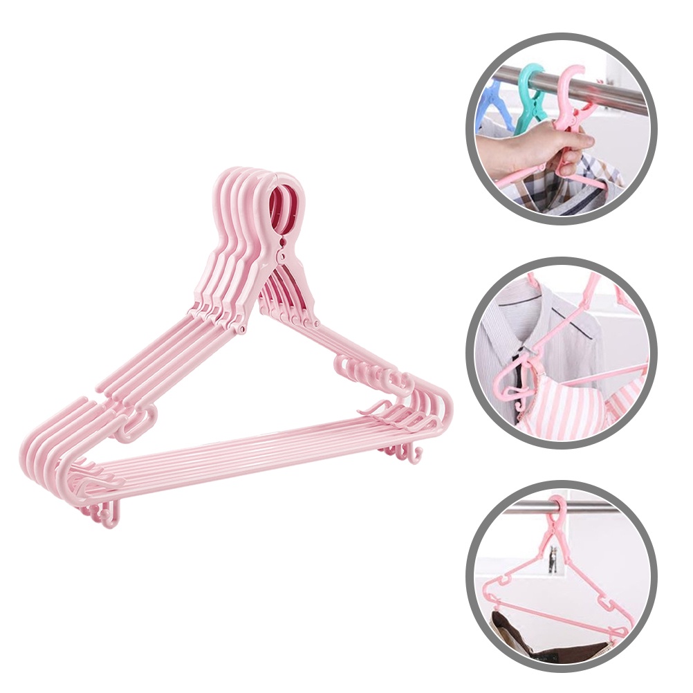 Windproof Clothes Hanger 5 Pcs Hangers Collapsible Baby Bathtub Clip