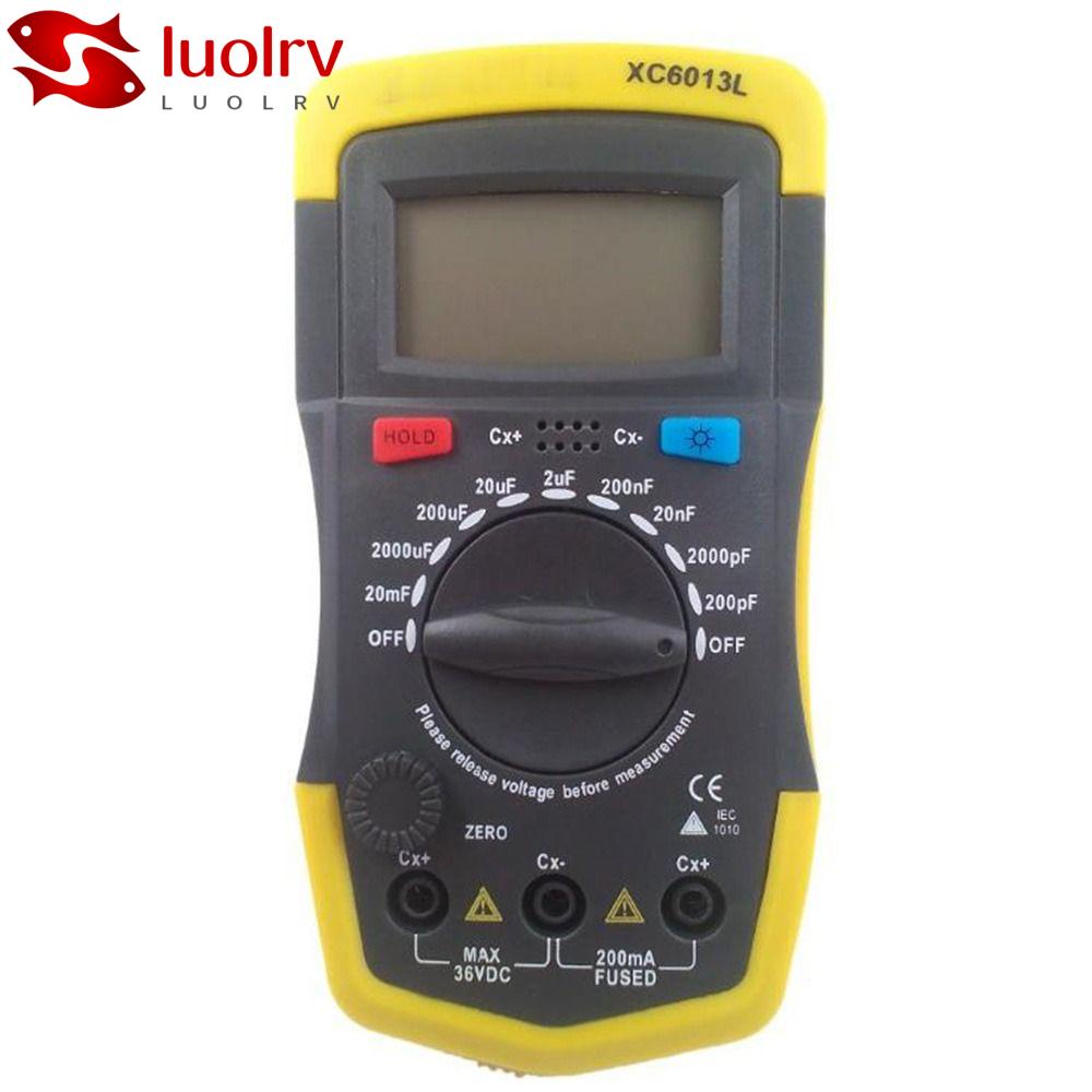LUOLRV Digital Capacitor Tester, 0.1pF 20000uF with LCD Display