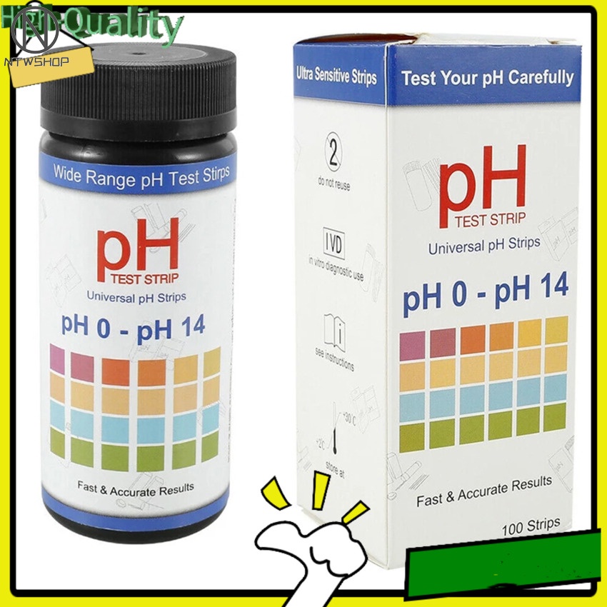 100Pcs PH Test Strips Indicator Litmus Multipurpose Flower Plants Soil Tester Paper Range 014