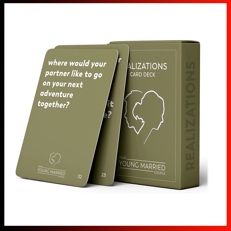 Fun Card Game for Couples REALIZATIONS Card Deck 52 Questions