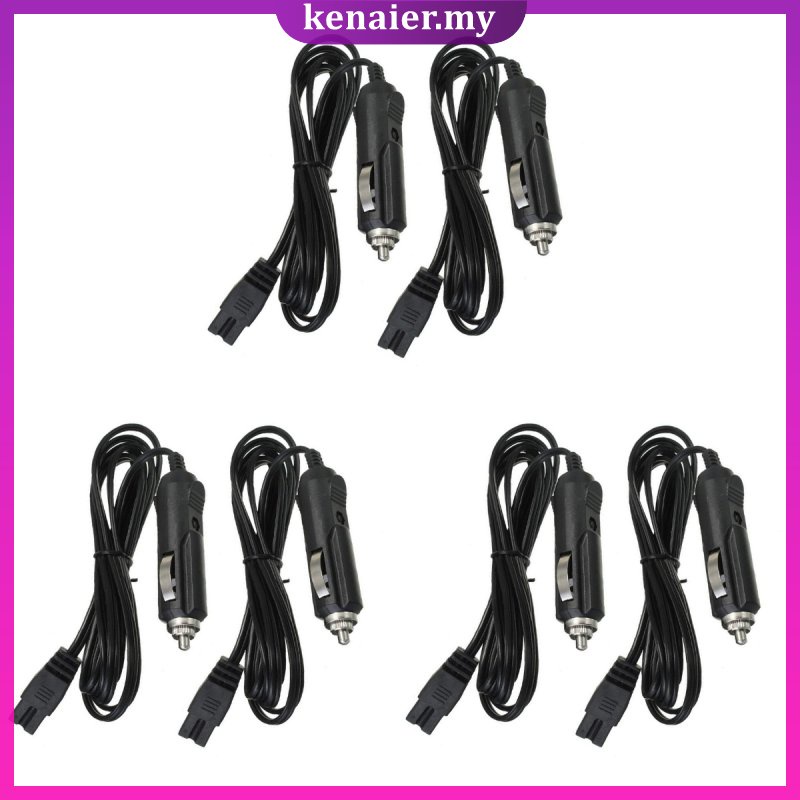 6 PCS 12V 2m Car Fridge Power Adapter Extension Cord Electric Mini