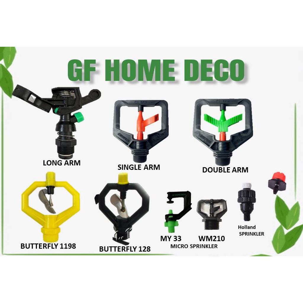 GARDEN WATERING NOZZLE AGRICULTURE ROTATING SPRAYER IRRIGATION FARM SPRINKLER FERTIGASI