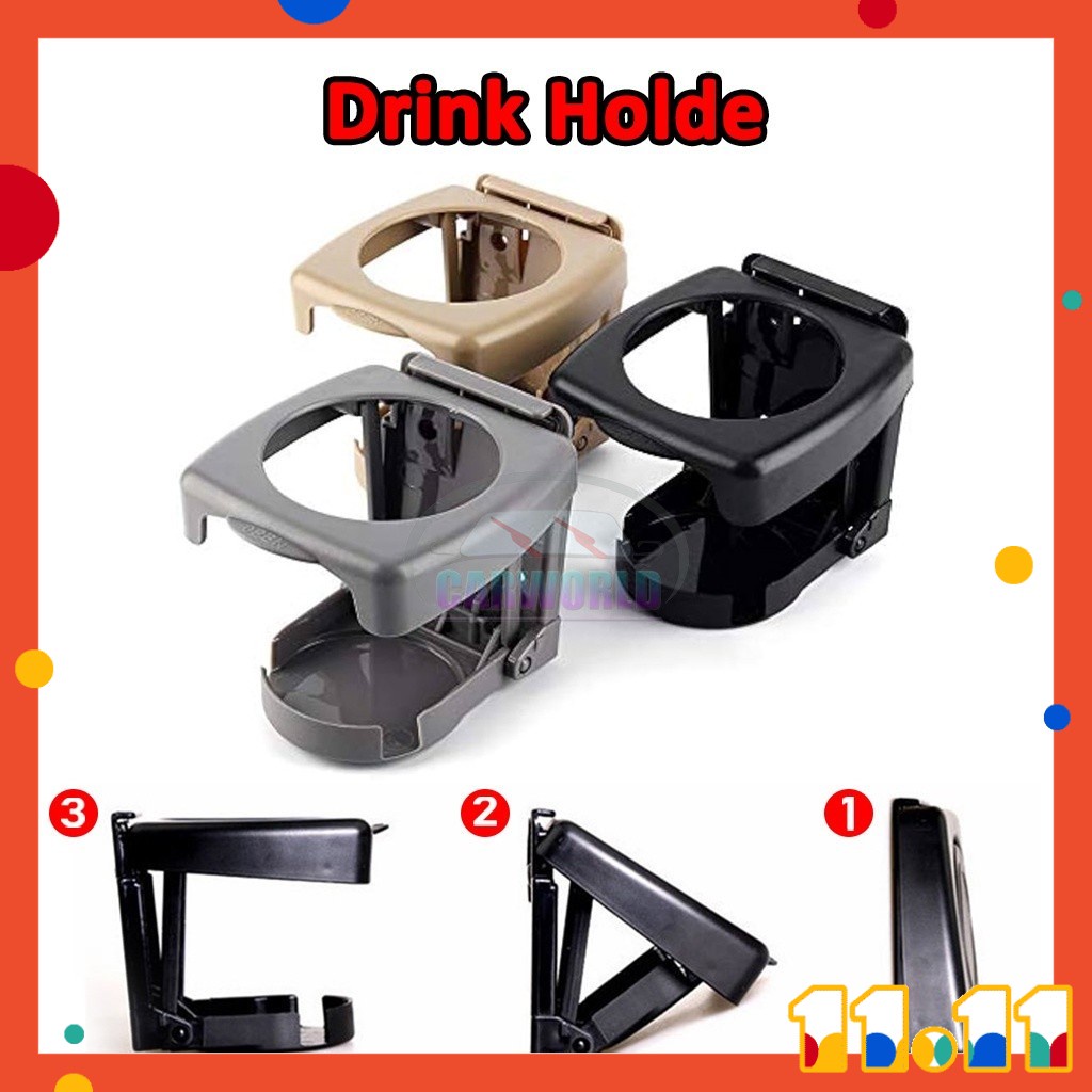 Universal Car Cup Holder Drink Holder Car (Black) Shopee Malaysia