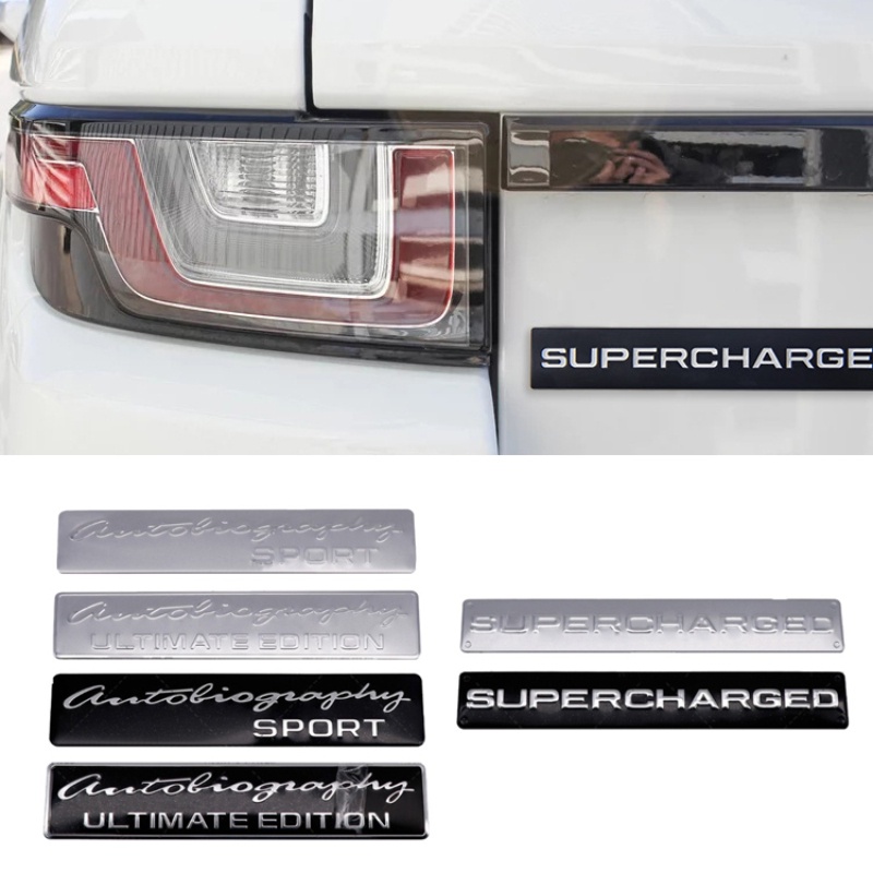 Autoliography SUPERCHARGED Car Trunk Emblem Sticker for Land Rover ...