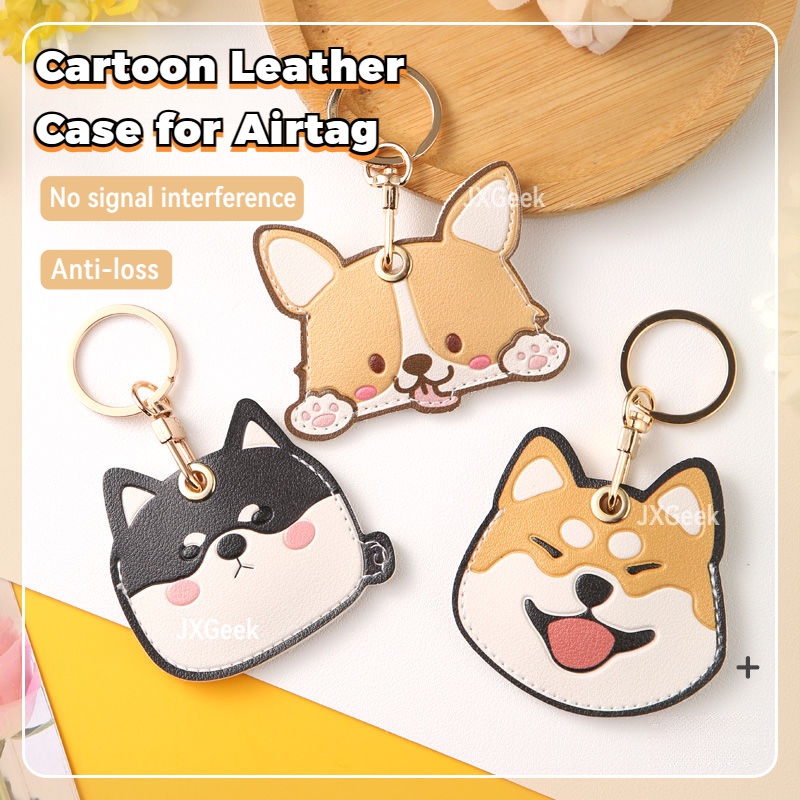 For Airtag Case Holder For Airtag Keychain Leather For Airtag Case Kids ...