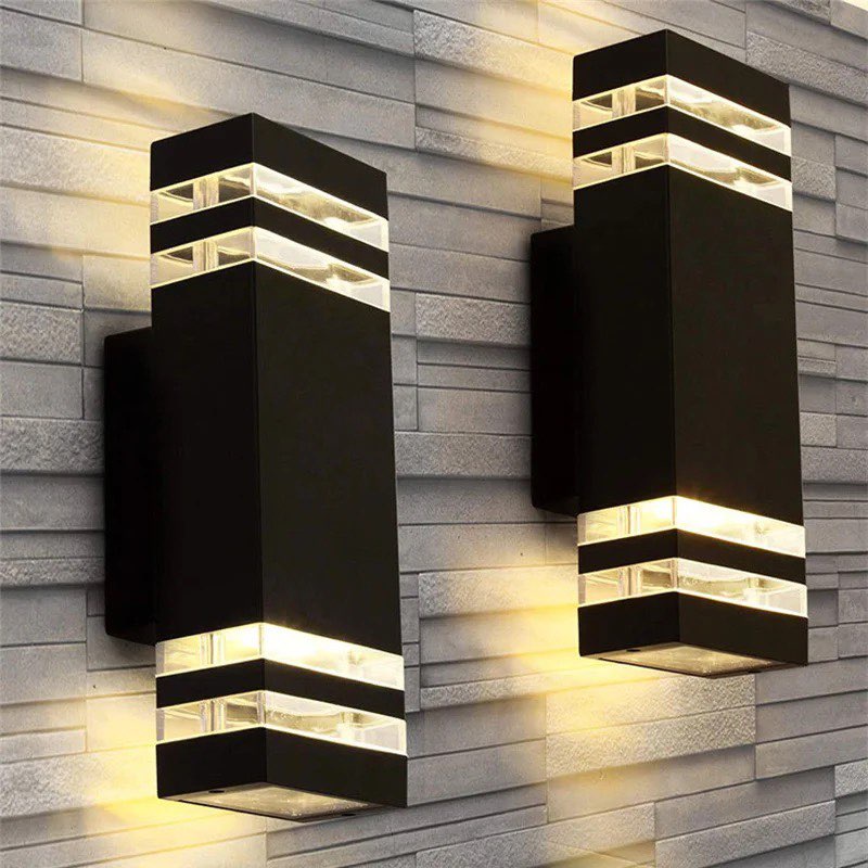 Outdoor IP65 Waterproof Up Down LED Wall Light Lampu Dinding Kalis Air ...