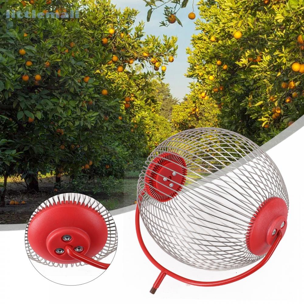 Nut Gatherer Fruit Picker Harvester Roller Retractable Silver Red