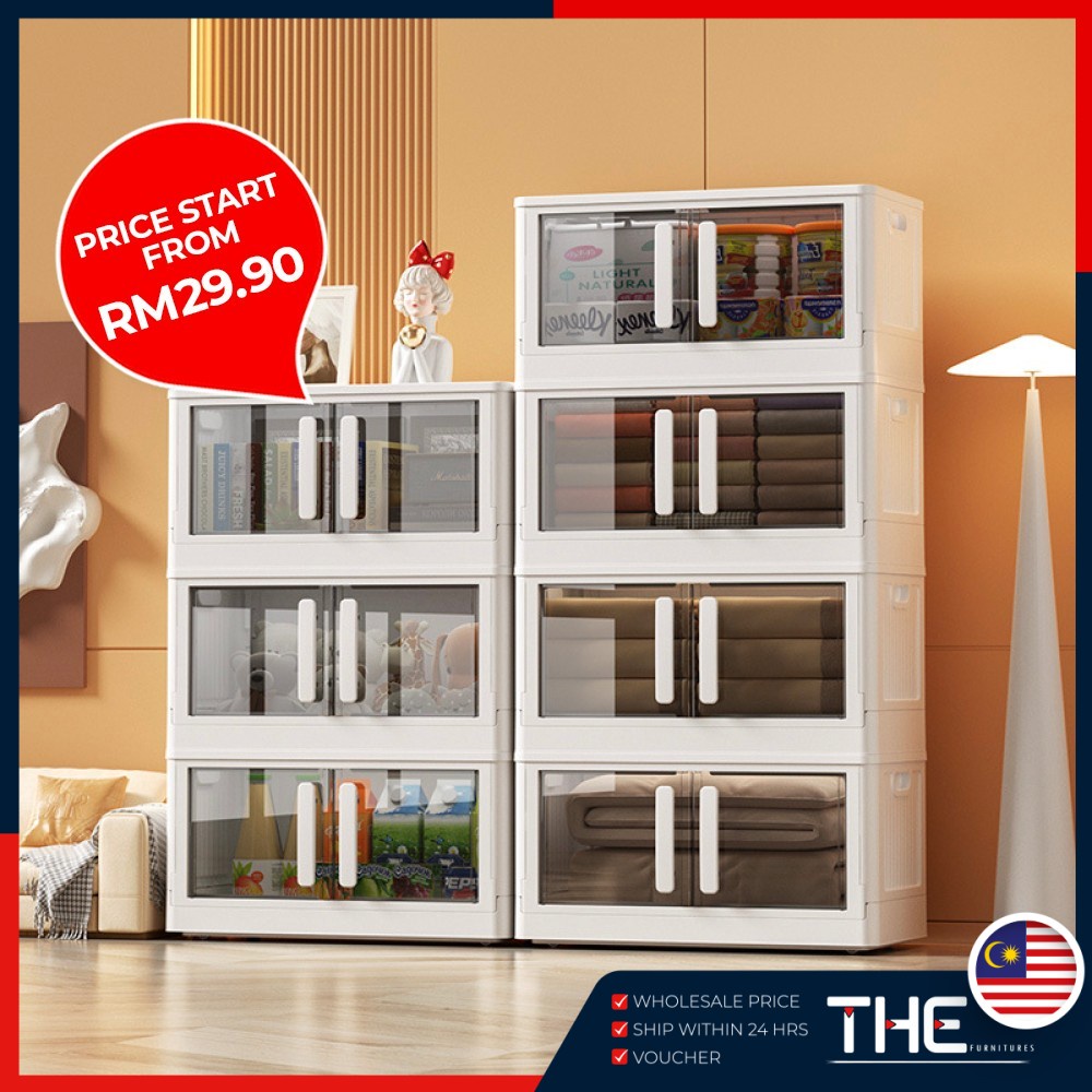 THE 1/2/3/4/5 Layers Multipurpose Double Sided Opening Storage Cabinet ...