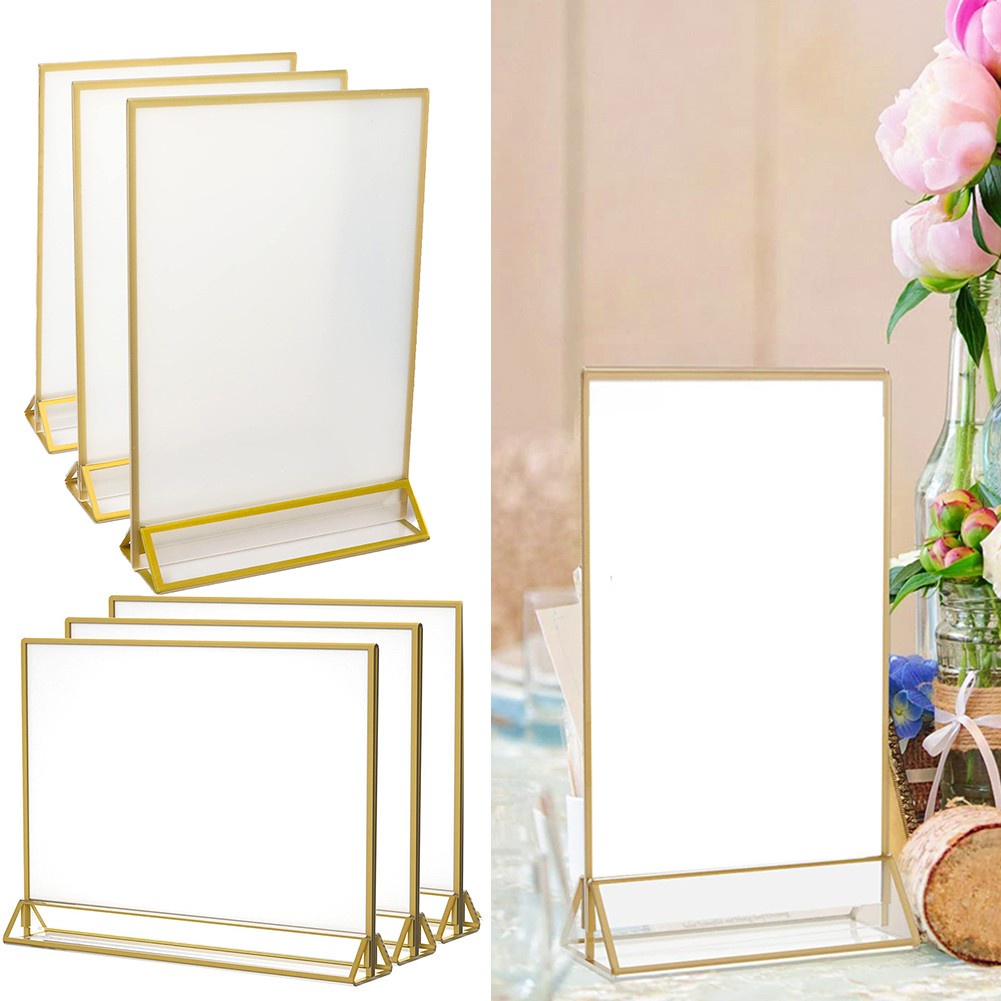 [mulitibuy] Acrylic Phnom Penh Table Card Wedding Number Plate Menu Stand Table Card Shopee