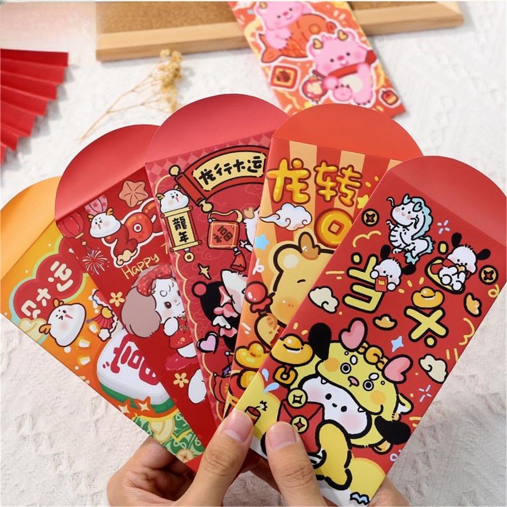 2024 San Liou New Year Red Envelope Cartoon Envelope Cute Loopy Crushed ...