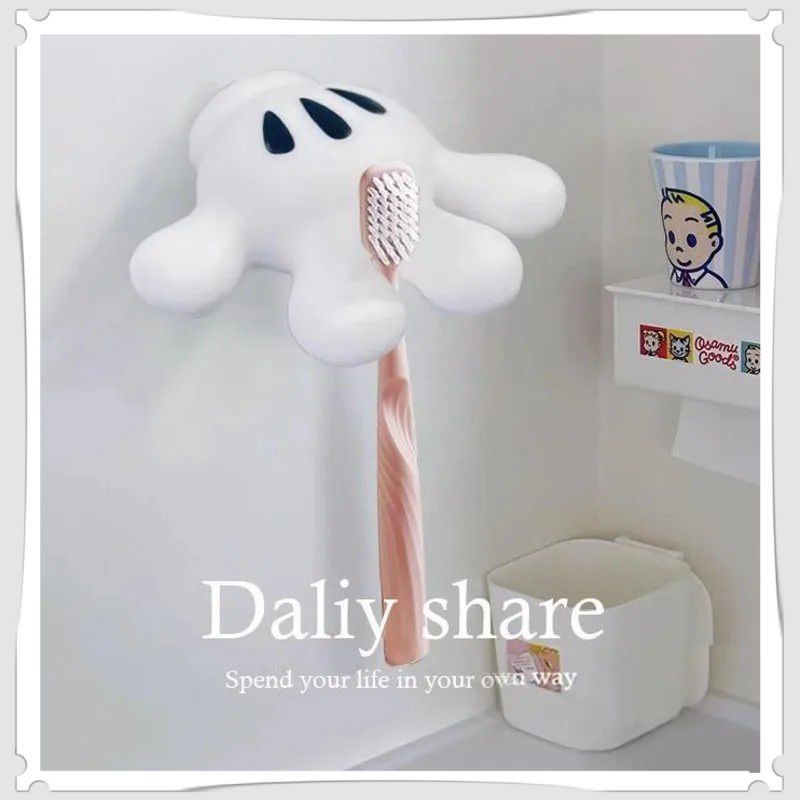 Cartoon Mickeyed Mouse Palm Toothbrush Rack Bathroom Wall Hanging ...