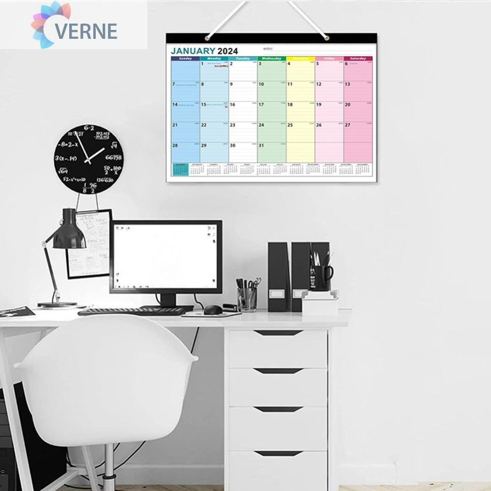 [Verne.my] 20242025 Desk Calendar Desk Pad Jan 2024 Jun 2025 for