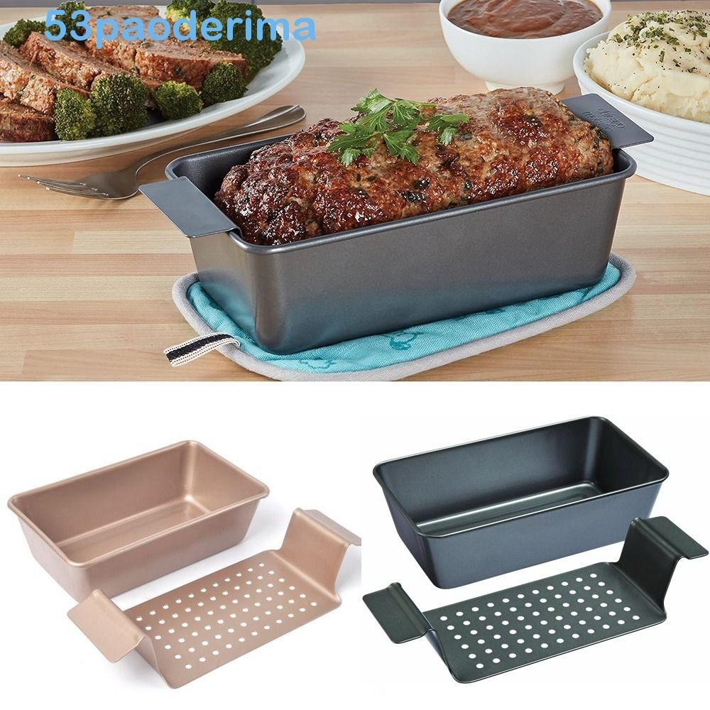 PAODERIMA Homemade Banana Bread Tin, Lifting Trivet Healthy Nonstick