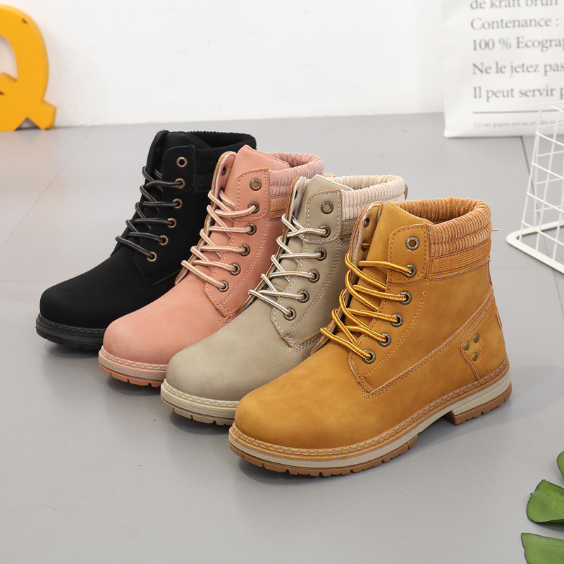 Saiz besar pupi Martin boots kasut pendek wanita A03 tapak rata kasut ...