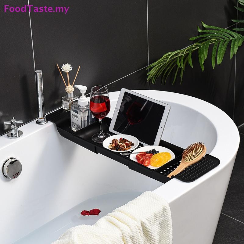 Foodtaste Bathtub Rack Retractable Bathroom Bathtub Tray Shower Rack Photo Inspiration