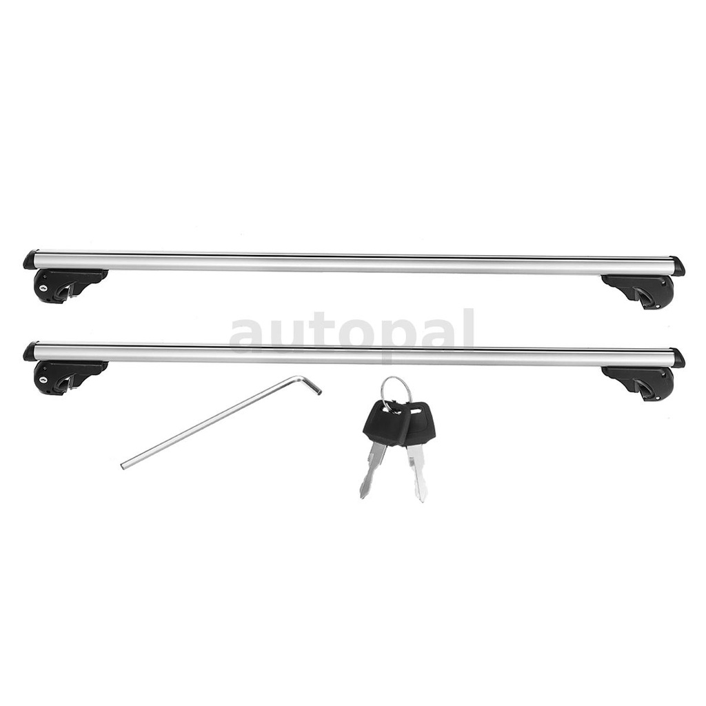 130cm Universal Car Aluminum Roof Rack Rail Cross Bar Luggage Carrier W