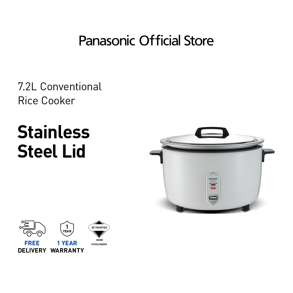 PANASONIC SRGA721 Rice Cooker 7.2L Keep Warm SRGA721WSKN Large Capacity Stainless Steel Lid