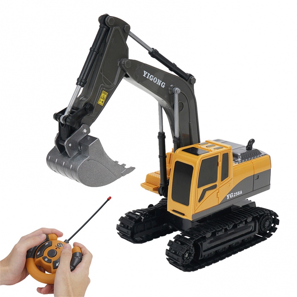 Bulldozer Toy Excavator 1/24 Scale Battery Powered Hoist Dragline