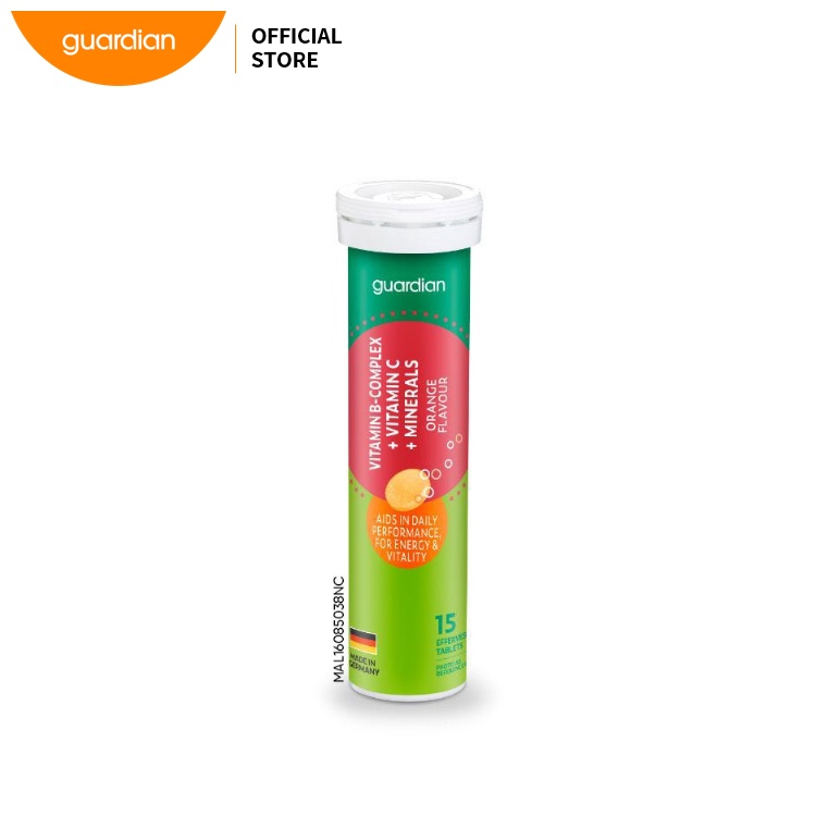 Guardian Vitamin B + C + Minerals Effervescent (15's) Shopee Malaysia