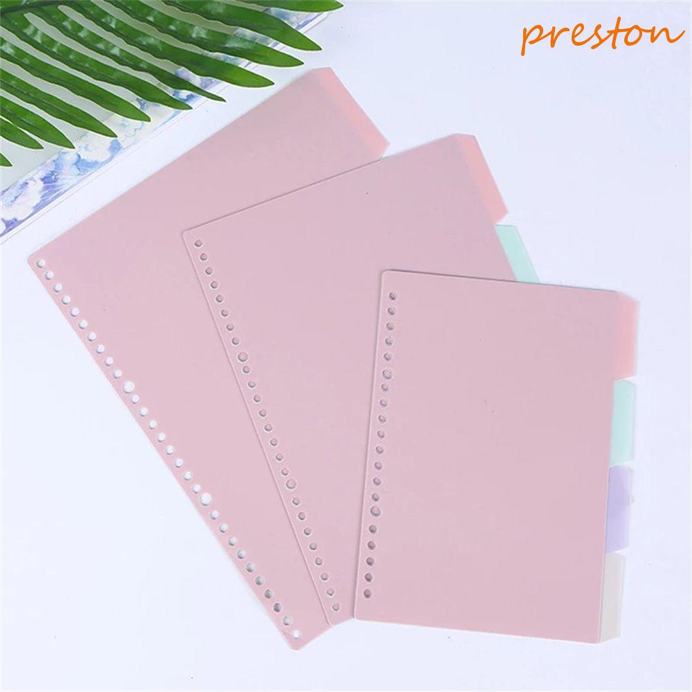 PRESTON Binder Index Dividers School Stationery Bookmark Diary Coil