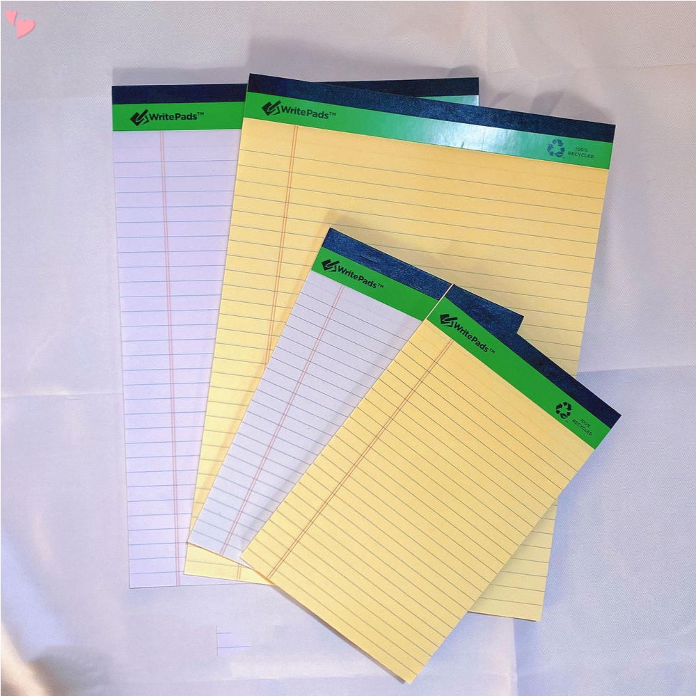 Legal Pads Writing Pads Recycled Paper, 8.5