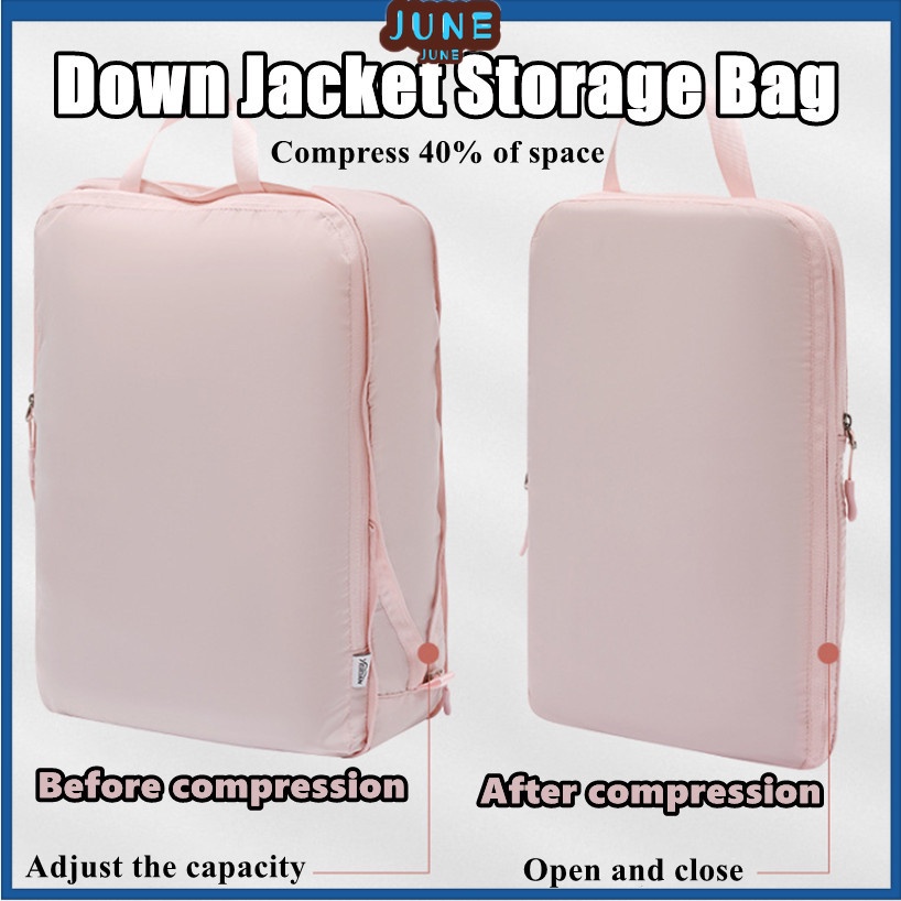 Down jacket storage on sale bag