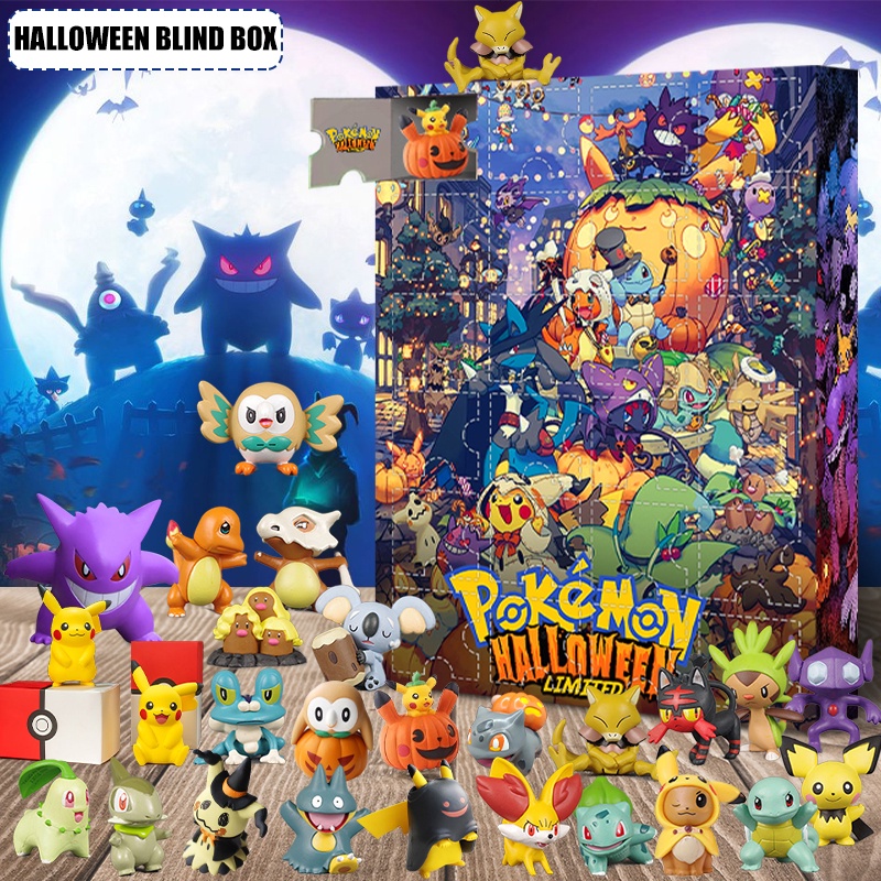 Pokemon Halloween Advent Calendar 2022Carry 24 Gifts and 24 Surprises
