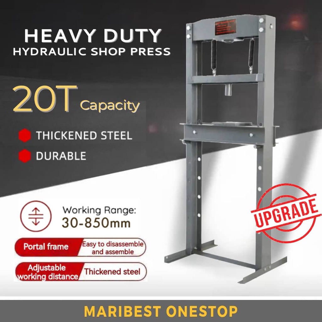 Upgraded Thickness 20Ton Heavy Duty Hydraulic Shop Press Machine Car ...