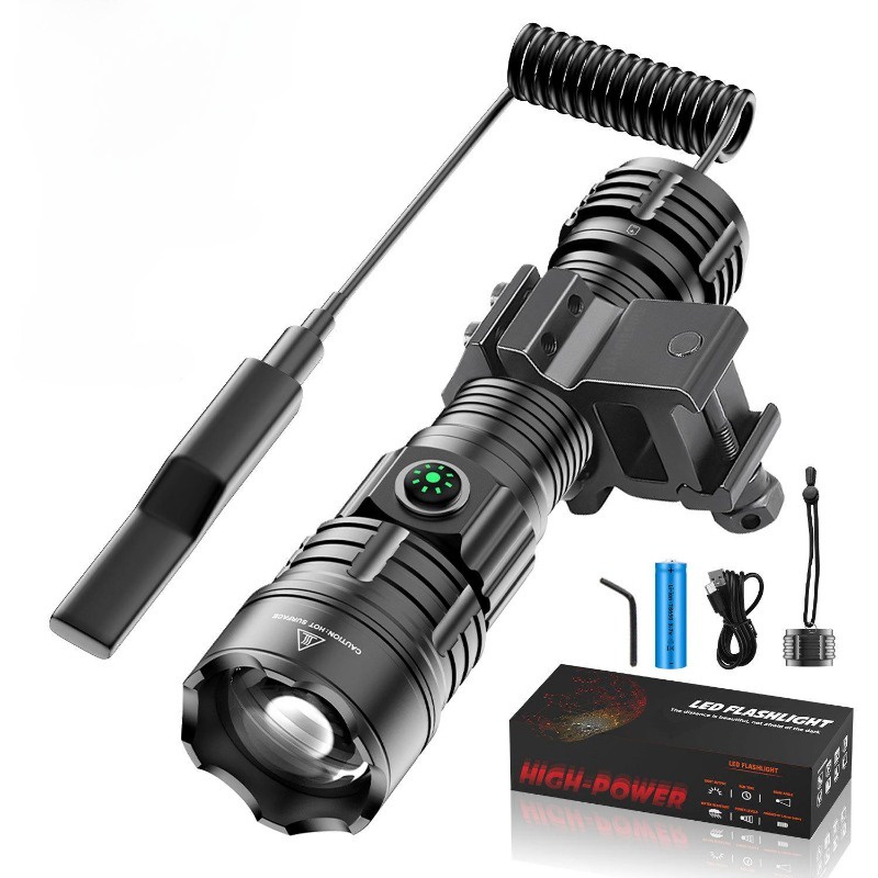 Super Bright LED Strong Light Flashlight Fixed Bracket Multifunctional ...