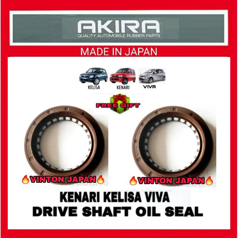 Perodua Kelisa Kenari Myvi Viva Axia (RH 45*62*11/18) (LH 45*70*12/18.5) Drive Shaft Oil Seal