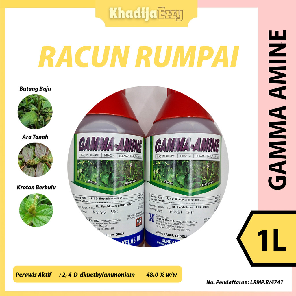 4 Jenis Racun Rumput 1L bunuh rumpai herbicide Basmi Setawar Ceroma ...