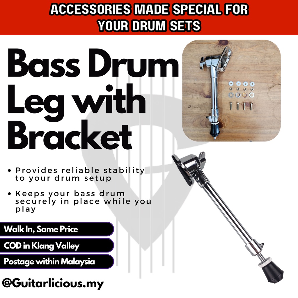 Bass Drum Leg with Bracket (ZSBLEG) Shopee Malaysia